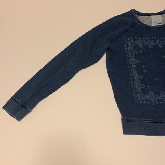 Levi’s Blue Boho Print Sweatshirt - Women’s Size Medium - Picture 2 of 6